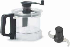DITO SAMA - Microtoothed Rotor Transparent Bowl for 2.6 L Cutter Mixer, Microtoothed Rotor, Lid with Scraper - 650245