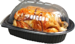 D&W Fine Pack - 42 Oz Chicken Roaster with Black Base, 200/cs - CT7191042