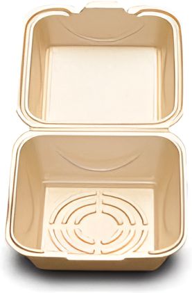 D&W Fine Pack - 5" X 5" Foam Hinged Container, 500/Cs - FHC5-500