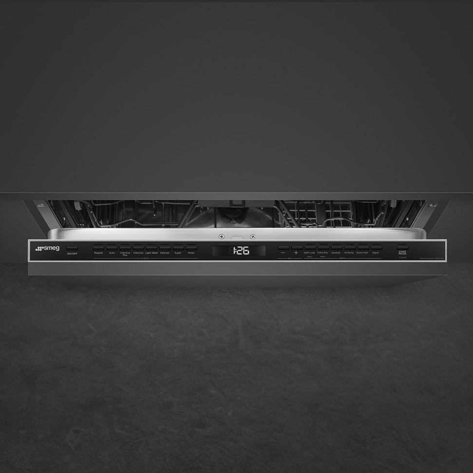 Smeg - 24" Panel Ready Built-in Dishwasher with 2 Racks - DW8601