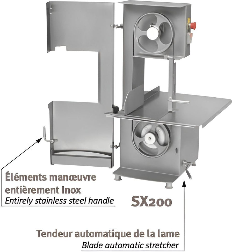 Dadaux - 1 HP 64.5" Blade Tabletop Meat Band Saw - SX200