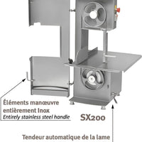 Dadaux - 1 HP 64.5" Blade Tabletop Meat Band Saw - SX200
