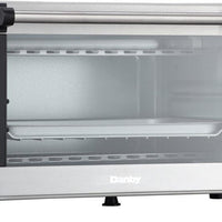 Danby - 0.4 cu.ft. 4 Slice Countertop Toaster Oven in Stainless Steel - DBTO0412BBSS