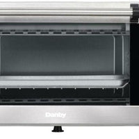 Danby - 0.4 cu.ft. 4 Slice Countertop Toaster Oven in Stainless Steel - DBTO0412BBSS