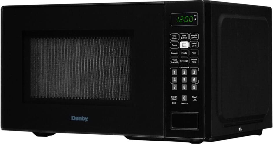 Danby - 0.7 cu.ft. Black Countertop Microwave - DBMW0721BBB