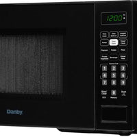 Danby - 0.7 cu.ft. Black Countertop Microwave - DBMW0721BBB