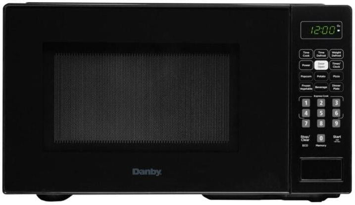Danby - 0.7 cu.ft. Black Countertop Microwave - DBMW0721BBB