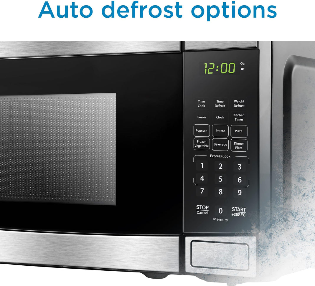 Danby - 0.7 cu.ft. Black & Stainless Steel Countertop Microwave - DBMW0722BBS