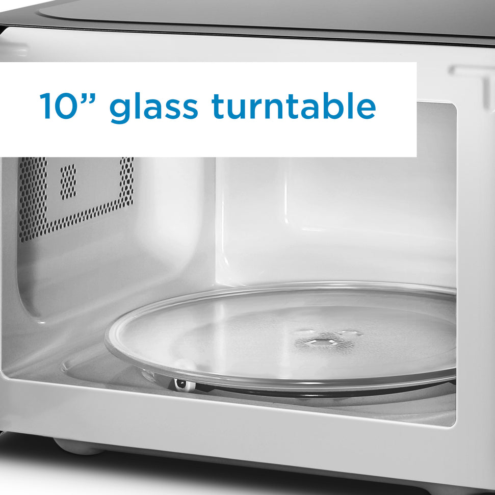 Danby - 0.7 cu.ft. Black & Stainless Steel Countertop Microwave - DBMW0722BBS