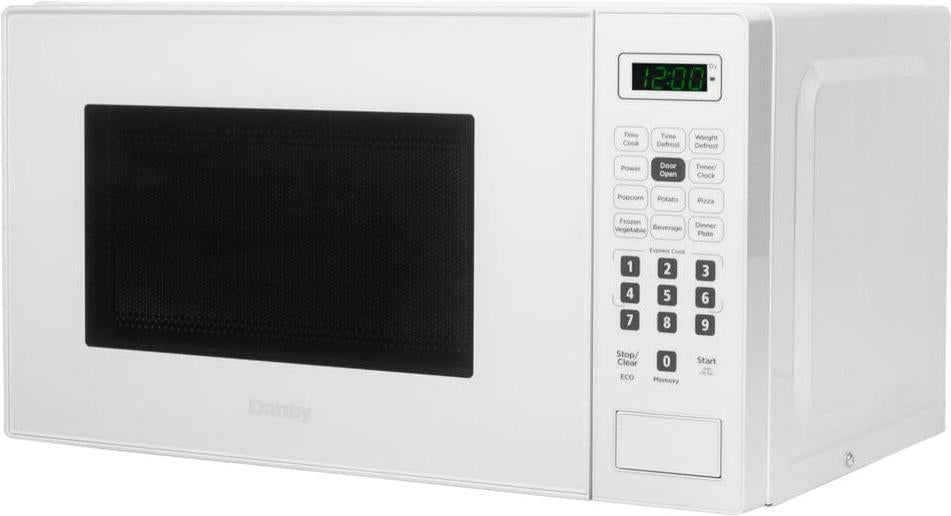 Danby - 0.7 cu.ft. White Countertop Microwave - DBMW0721BWW