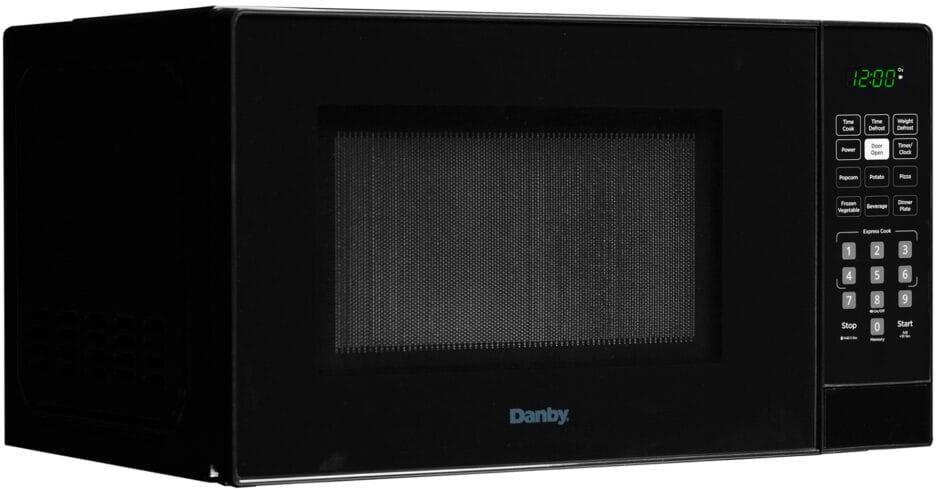 Danby - 0.9 cu.ft. Black Countertop Microwave - DBMW0921BBB