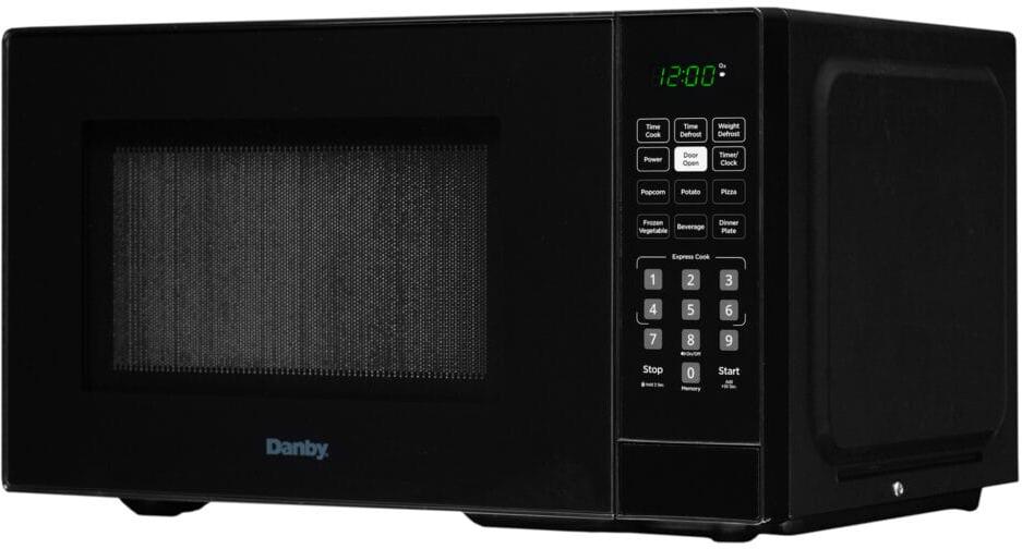 Danby - 0.9 cu.ft. Black Countertop Microwave - DBMW0921BBB