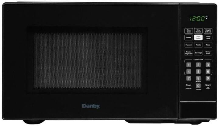 Danby - 0.9 cu.ft. Black Countertop Microwave - DBMW0921BBB