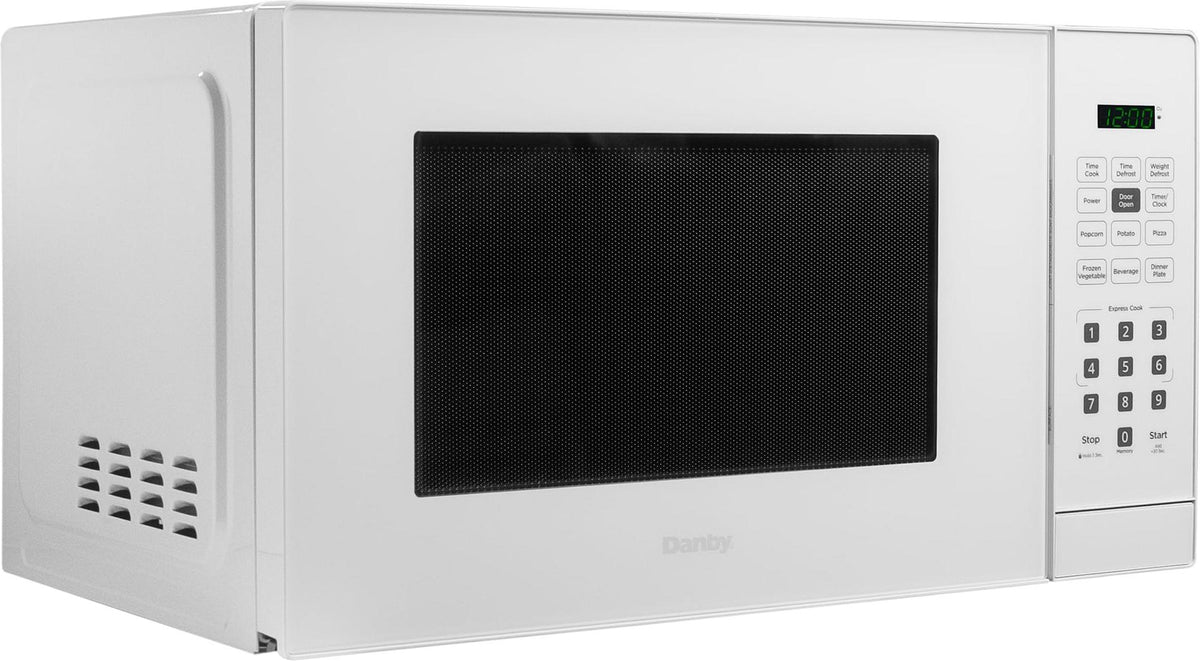 Danby - 0.9 cu.ft. White Countertop Microwave - DBMW0921BWW