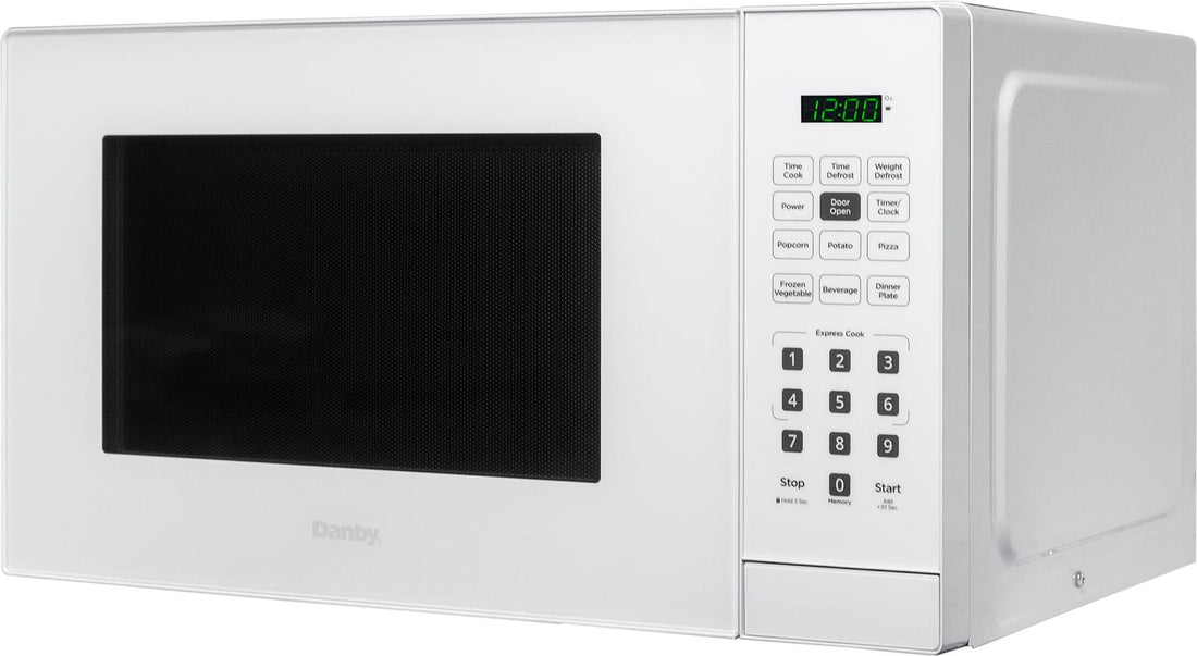 Danby - 0.9 cu.ft. White Countertop Microwave - DBMW0921BWW