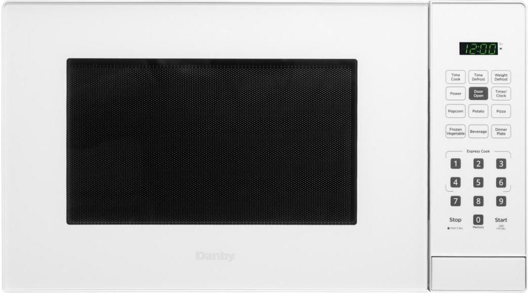 Danby - 0.9 cu.ft. White Countertop Microwave - DBMW0921BWW
