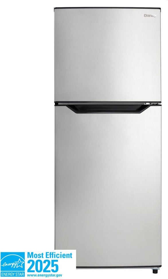 Danby - 10 cu.ft. Apartment Size Top Mount Fridge In Stainless Steel - DFF101B1BSSDB