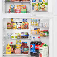 Danby - 10.1 cu.ft. Apartment Size Top Mount Fridge In White - DFF101B1WDB