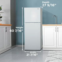 Danby - 10.1 cu.ft. Apartment Size Top Mount Fridge In White - DFF101B1WDB
