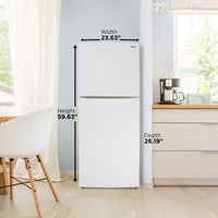 Danby - 10.1 cu.ft. Apartment Size Top Mount Fridge In White - DFF101B2WDB