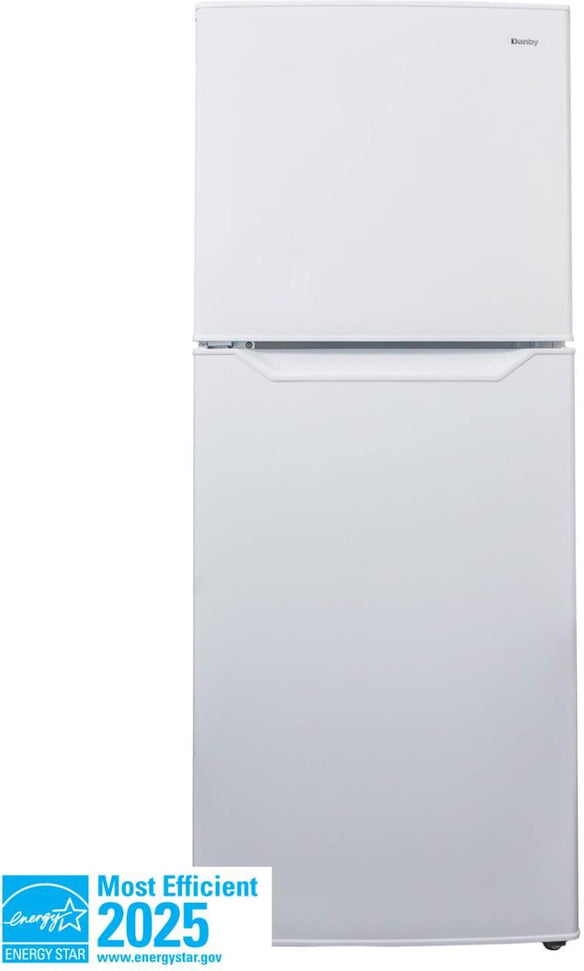 Danby - 11 cu.ft. Apartment Size Top Mount Left Hinged Fridge In White - DFF116B2WDBL