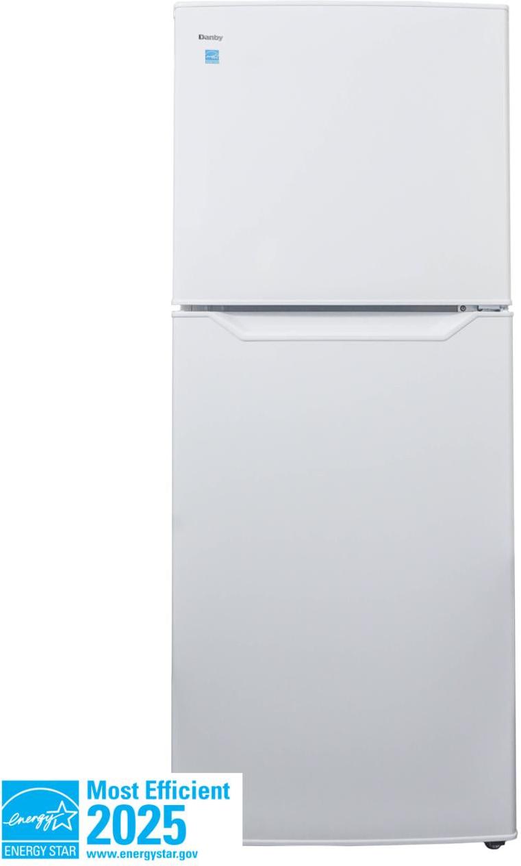 Danby - 11 cu.ft. Apartment Size Top Mount Right Hinged Fridge In White - DFF116B2WDBR