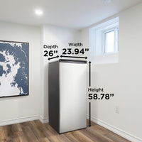 Danby - 11 cu.ft. Designer Apartment Size Stainless Steel Fridge - DAR110A1BSLDD