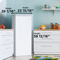 Danby - 11 cu.ft. Designer Apartment Size White Fridge - DAR110A1WDD