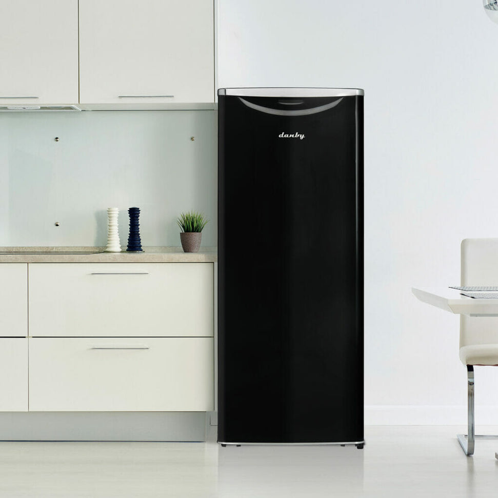 Danby - 11.0 cu.ft. Contemporary Classic Apartment Size Black Fridge - DAR110A3MDB