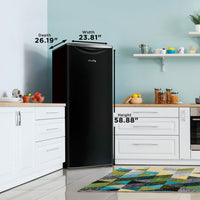 Danby - 11.0 cu.ft. Contemporary Classic Apartment Size Black Fridge - DAR110A3MDB