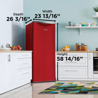 Danby - 11.0 cu.ft. Contemporary Classic Metallic Red Apartment Size Fridge - DAR110A3LDB