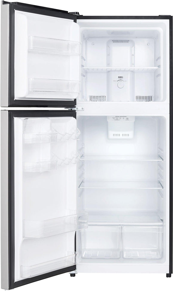 Danby - 11.6 cu.ft. Apartment Size Top Mount Left Hinged Fridge In Stainless Steel - DFF116B2SSDBL