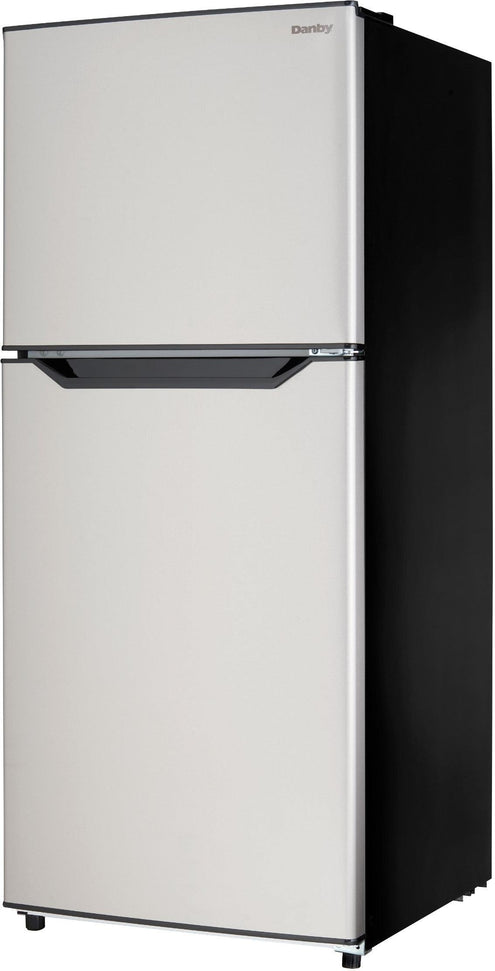 Danby - 11.6 cu.ft. Apartment Size Top Mount Left Hinged Fridge In Stainless Steel - DFF116B2SSDBL