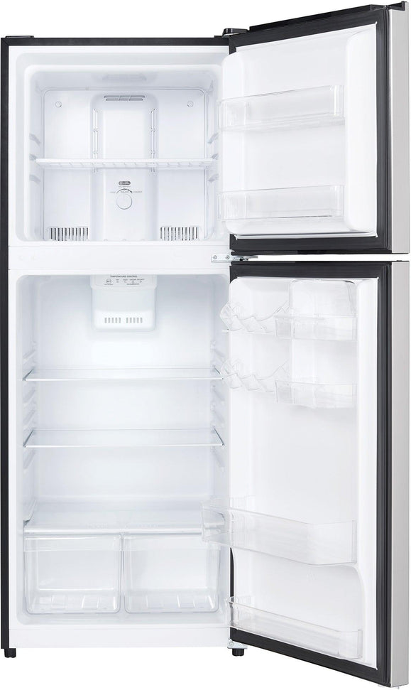 Danby - 11.6 cu.ft. Apartment Size Top Mount Right Hinged Fridge In Stainless Steel - DFF116B2SSDBR
