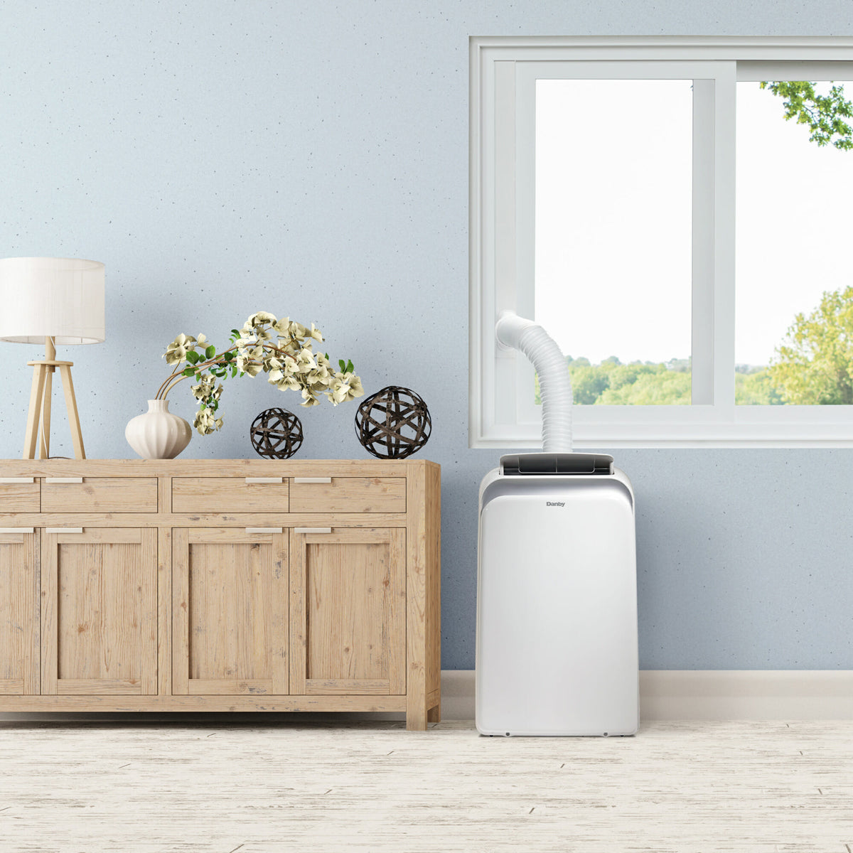 Danby - 12000 BTU (8000 SACC) Portable Air Conditioner In White - DPA080B1WDB-6