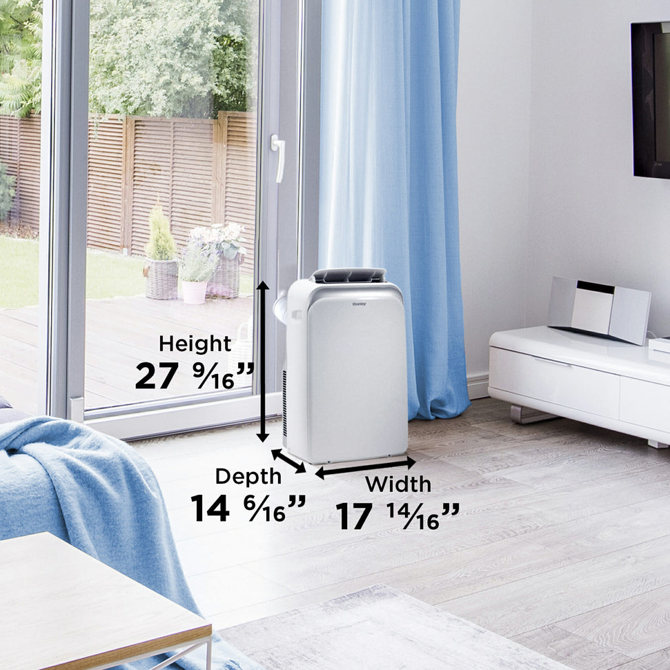 Danby - 12000 BTU (8000 SACC) Portable Air Conditioner In White - DPA080B1WDB-6
