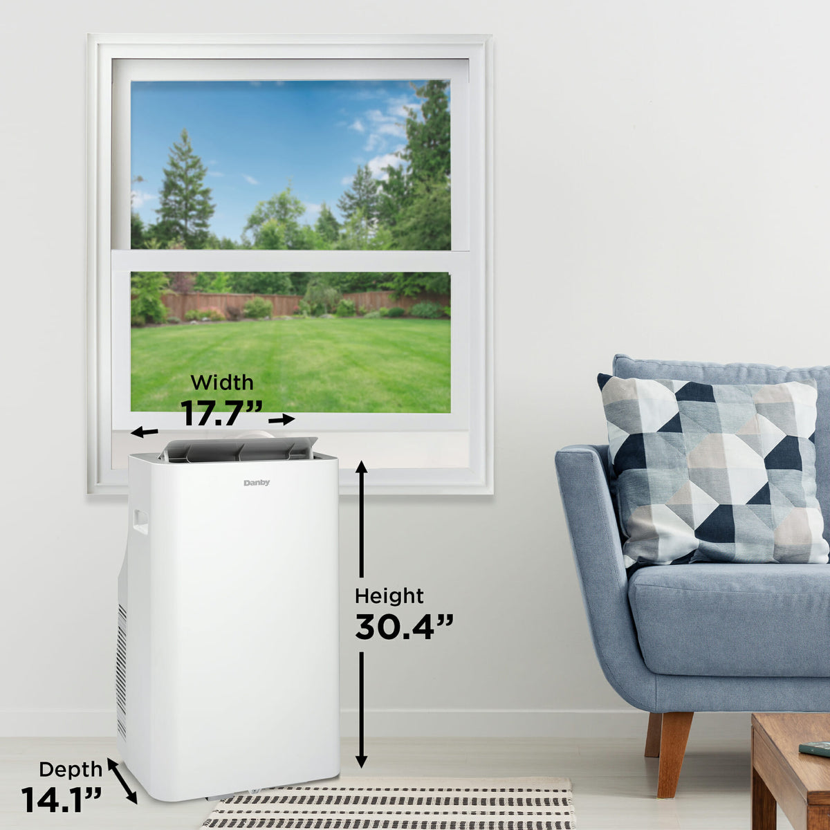 Danby - 12000 BTU Portable Air Conditioner In White - DPA072B8WDB-6