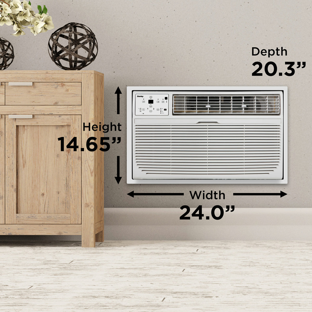 Danby - 12000 BTU Through-The-Wall AC In White - DTAC120B1WDB