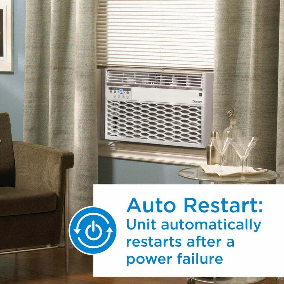 Danby - 12000 BTU Window AC In White - DAC120EB9WDB-6