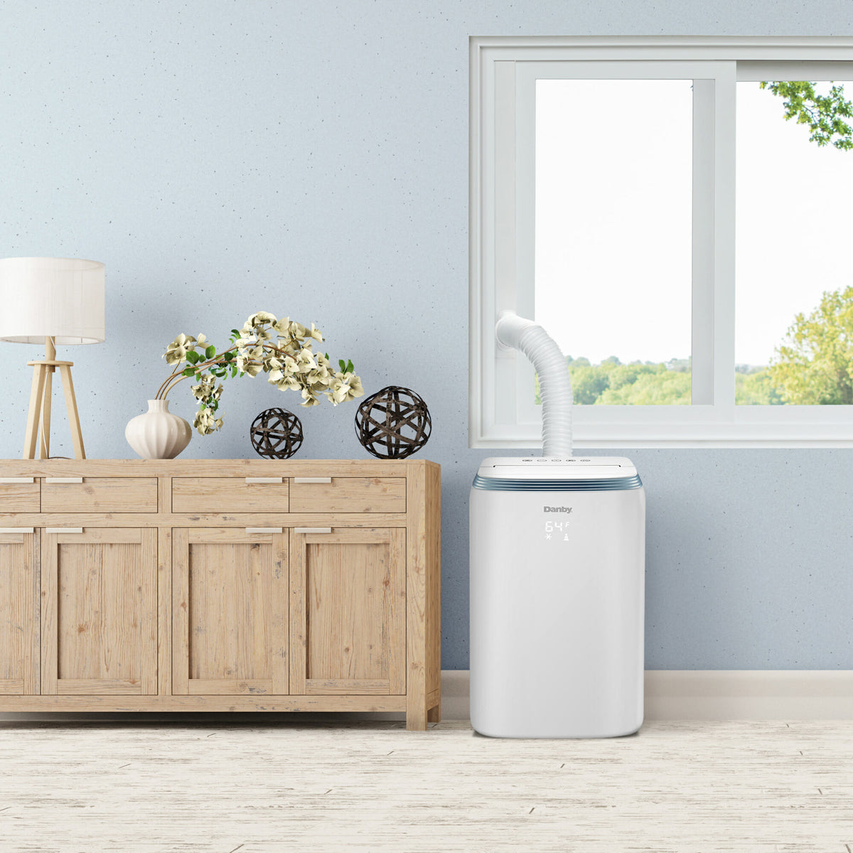 Danby - 12500 BTU 4-in-1 Portable Air Conditioner In White - DPA080HE3WDB-6