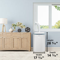 Danby - 12500 BTU 4-in-1 Portable Air Conditioner In White - DPA080HE3WDB-6