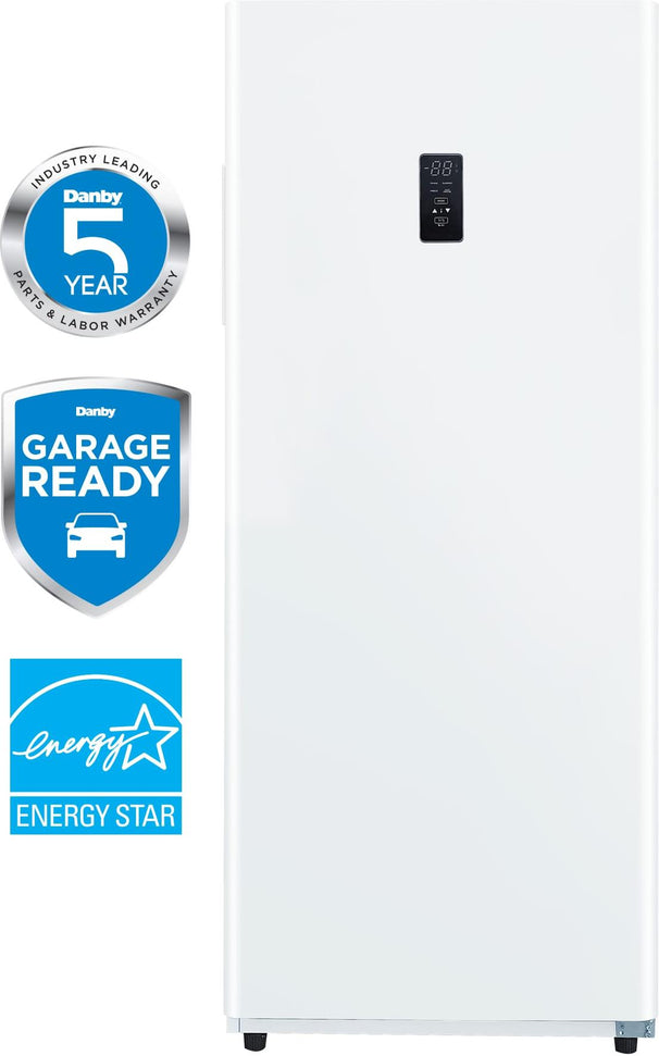 Danby - 14 cu. ft. Frost Free Convertible Upright Freezer in White - DUF140A1WDB
