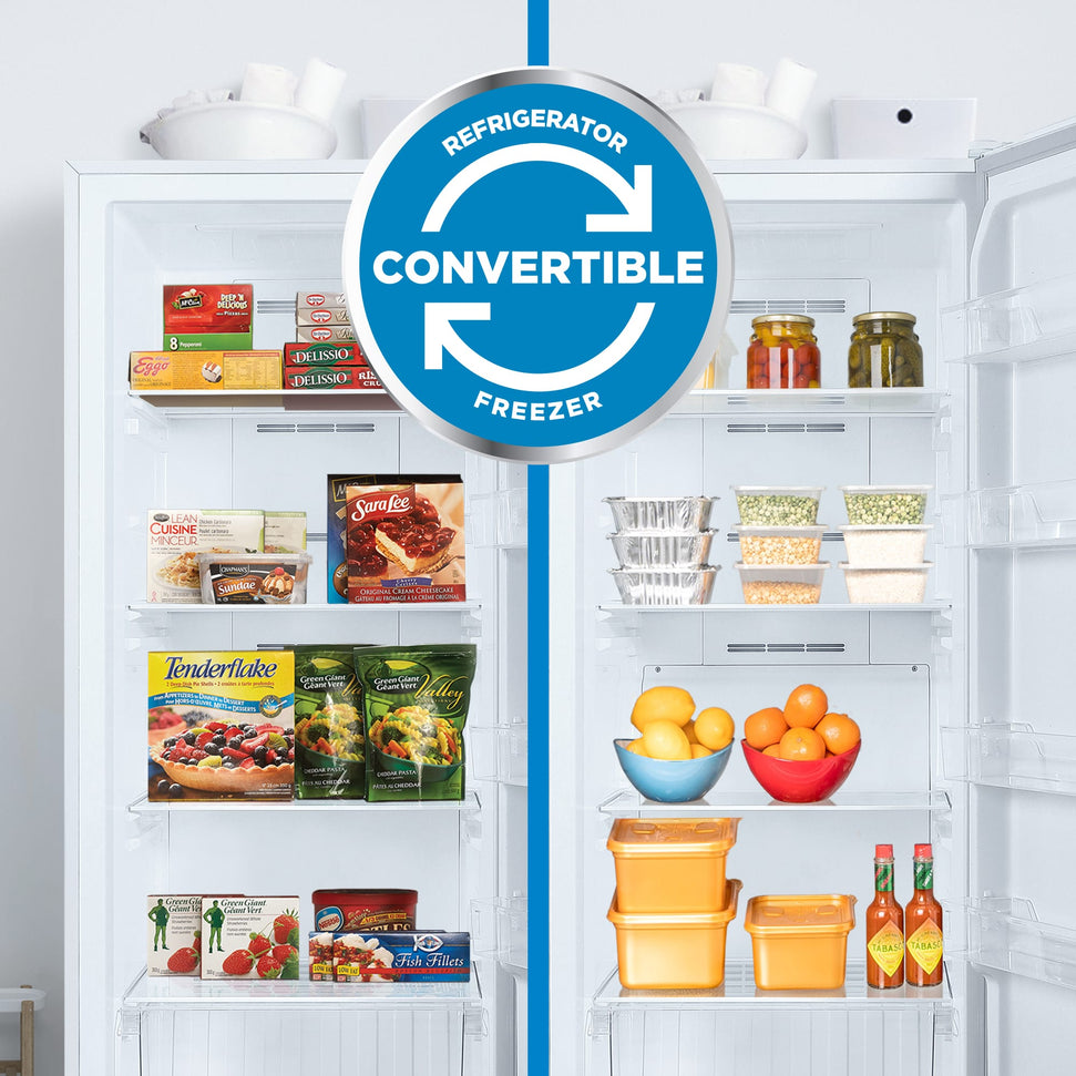 Danby - 14 cu. ft. Frost Free Convertible Upright Freezer in White - DUF140A1WDB