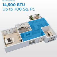 Danby - 14500 BTU Window AC with WIFI In White - DAC145EB6WDB-6