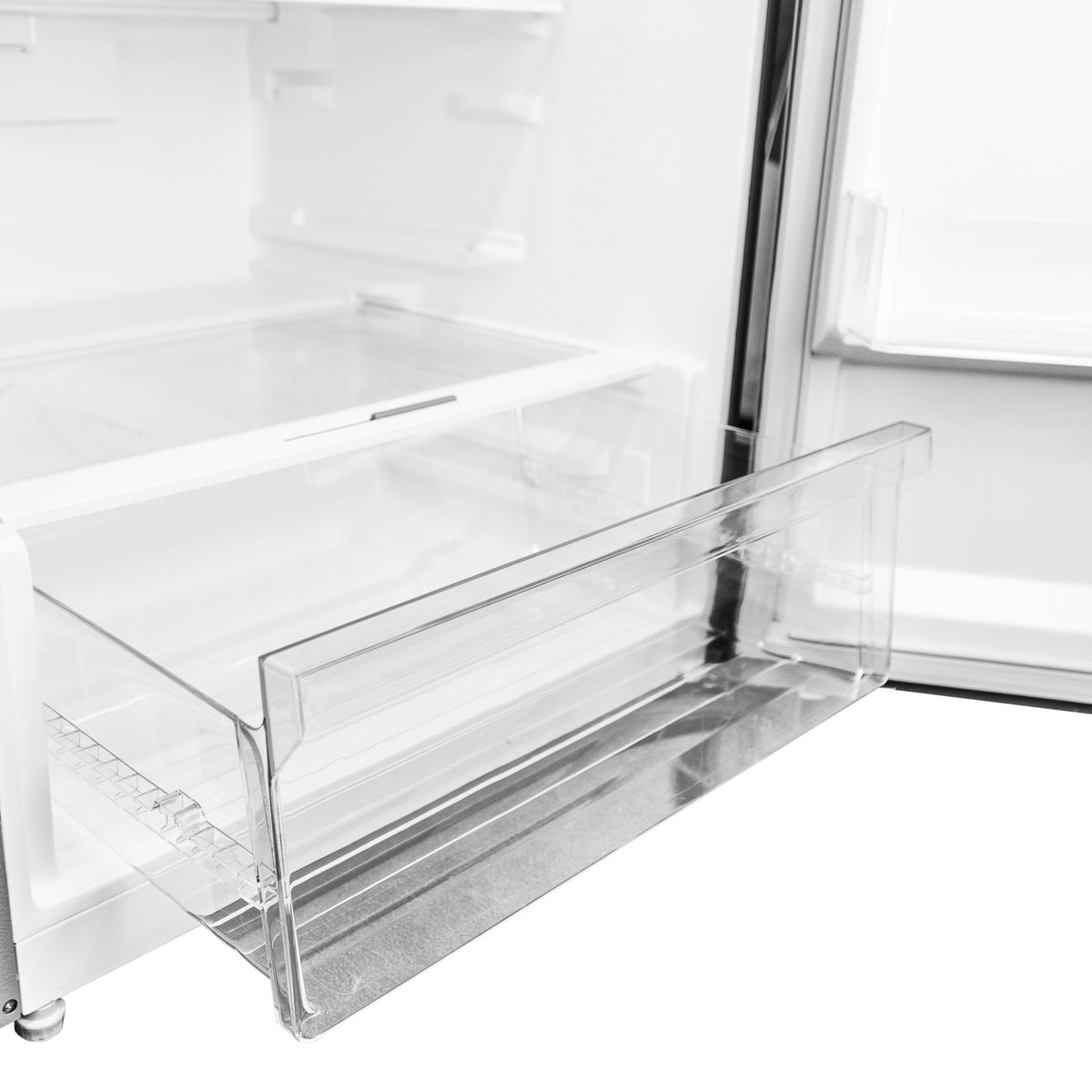 Danby - 14.2 cu.ft. Apartment Size Top Mount Fridge In Stainless Steel - DFF142E1SSDB