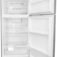 Danby - 14.2 cu.ft. Apartment Size Top Mount Fridge In Stainless Steel - DFF142E1SSDB