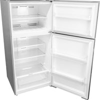 Danby - 14.2 cu.ft. Apartment Size Top Mount Fridge In Stainless Steel - DFF142E1SSDB