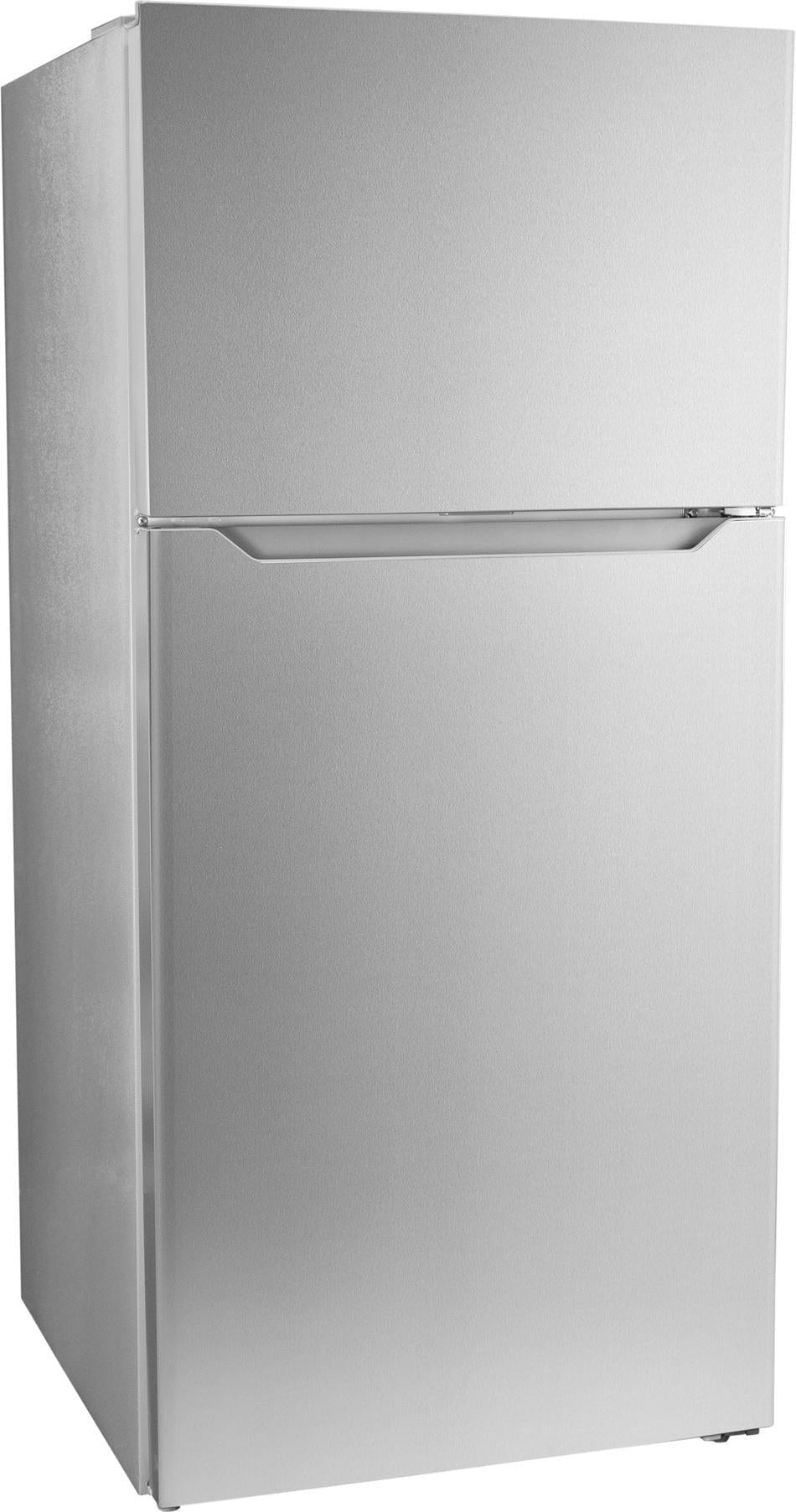 Danby - 14.2 cu.ft. Apartment Size Top Mount Fridge In Stainless Steel - DFF142E1SSDB