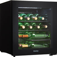 Danby - 16 Bottle Free-Standing Wine Cooler In Black - DWC018A1BDB
