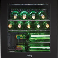 Danby - 16 Bottle Free-Standing Wine Cooler In Black - DWC018A1BDB